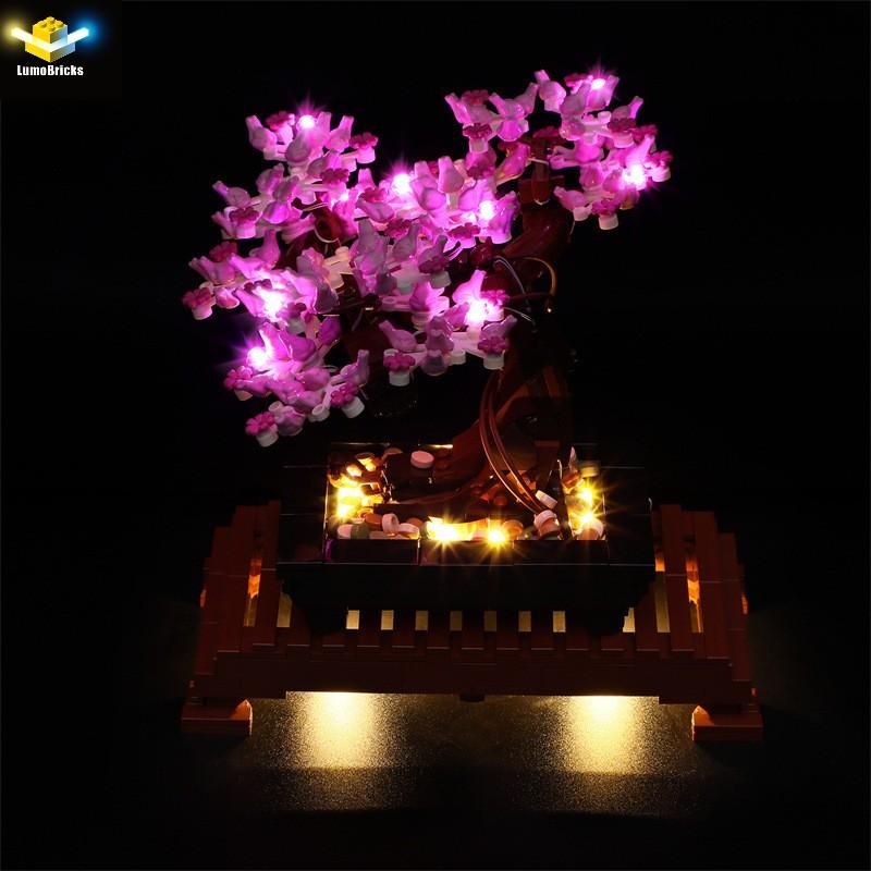 DIY LED-Beleuchtungsset für LEGO Icons 10281 Bonsai-Baum Baustein Spielzeug Dekoration Verstellbare Beleuchtungszubehörteile