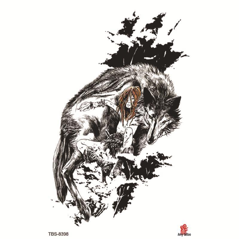 Set mic de tatuaje autocolante totem și simbol impermeabile pentru antebraț