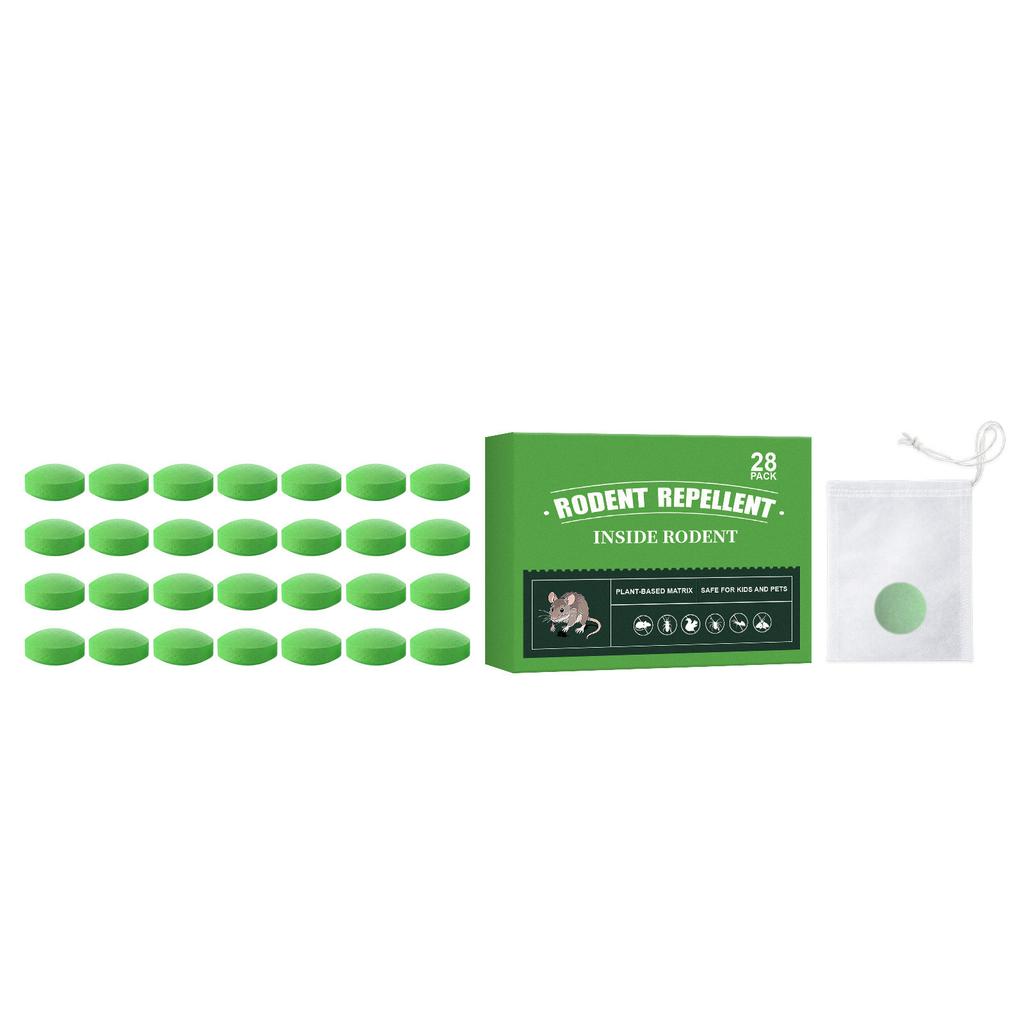 Mouse Repellent Pellets Multi-Scene Use Individually Wrapped Home Convenient Rat Deterrent Natural Formula Long-Lasting
