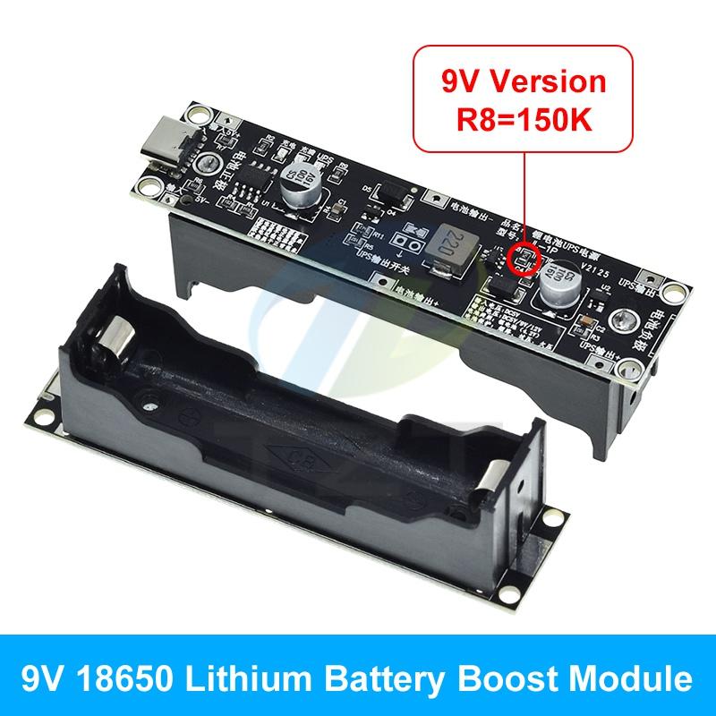 5V 9V 12V 18650 Lithium Battery Boost Step Up Module UPS Uninterruptible Power Supply Module Charge Discharge the Same Time 1A