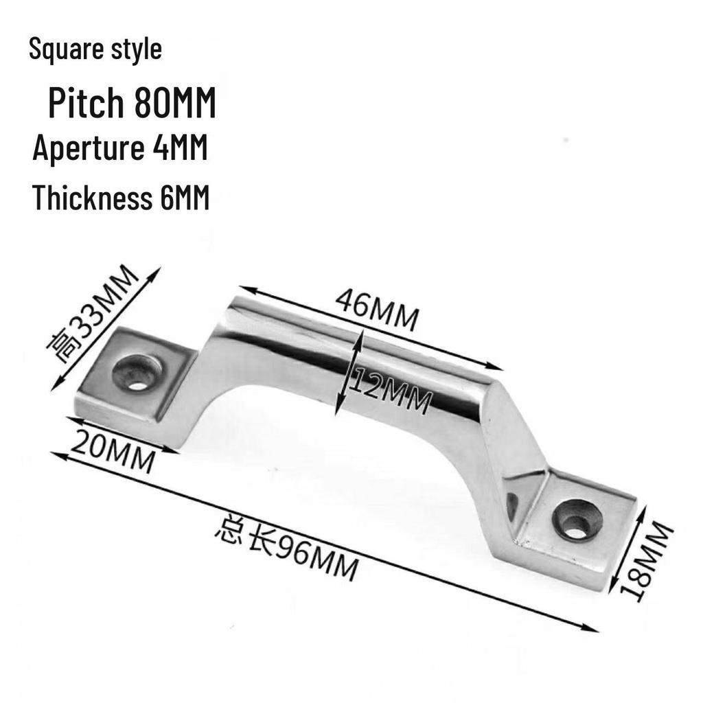 304 Stainless Steel Heavy Duty Pull Handle for Industrial Doors and Windows