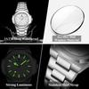 POEDAGAR Montre-bracelet Femme Exquise Étanche Lumineuse Date Mode Montres Dames Acier Inoxydable Montre à Quartz