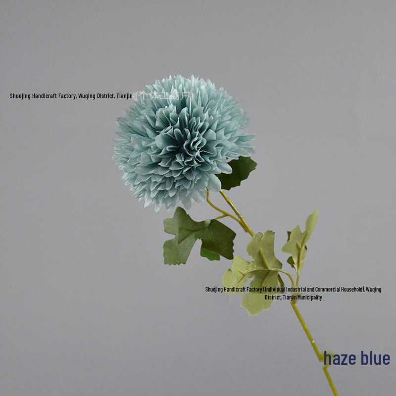 Green Onion Ball Single Stem Chrysanthemum Gift Box Bouquet and Floor Stand Accessories