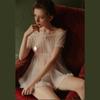 Sexy Tulle Breathable Chiffon Skirt One-shoulder Nightdress Cute Doll Skirt Transparent Ladies Pajamas