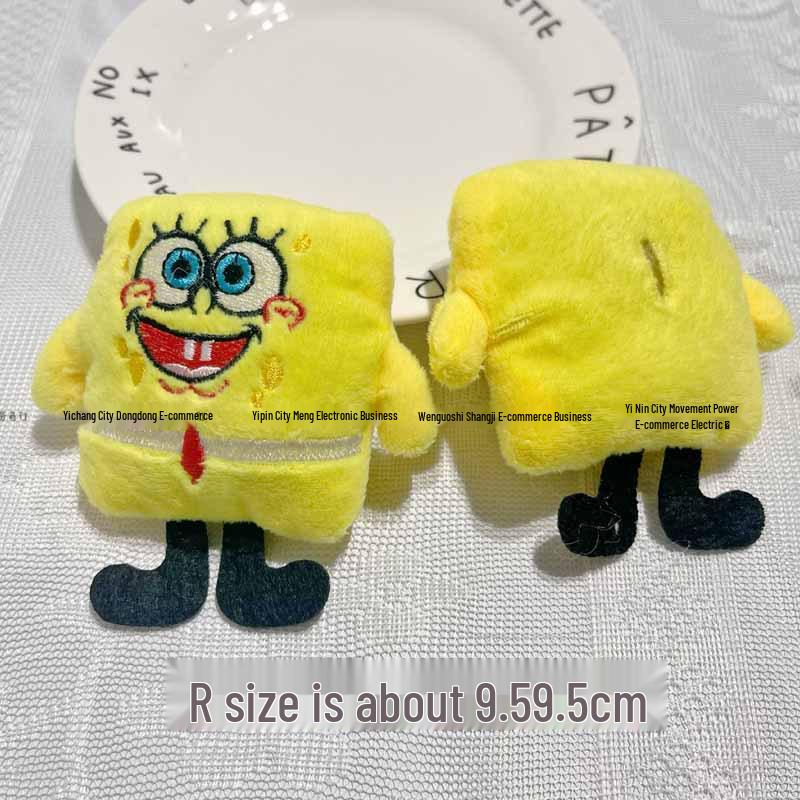 SpongeBob Plush Doll with DIY Hair Accessories for Gifts & Decorations