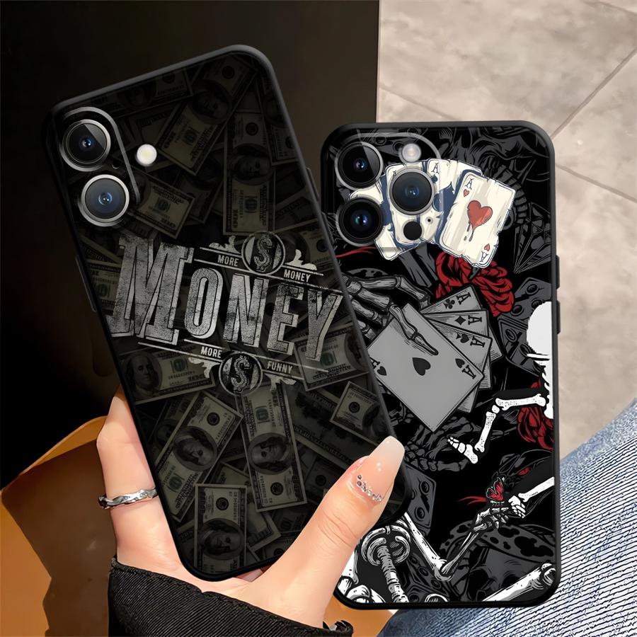 Case for Apple iPhone 17 Pro Max 16 15 Pro 7 8 13 12 Air XR XS MAX 11 14 Funda Phone Cover Gothic Skeleton