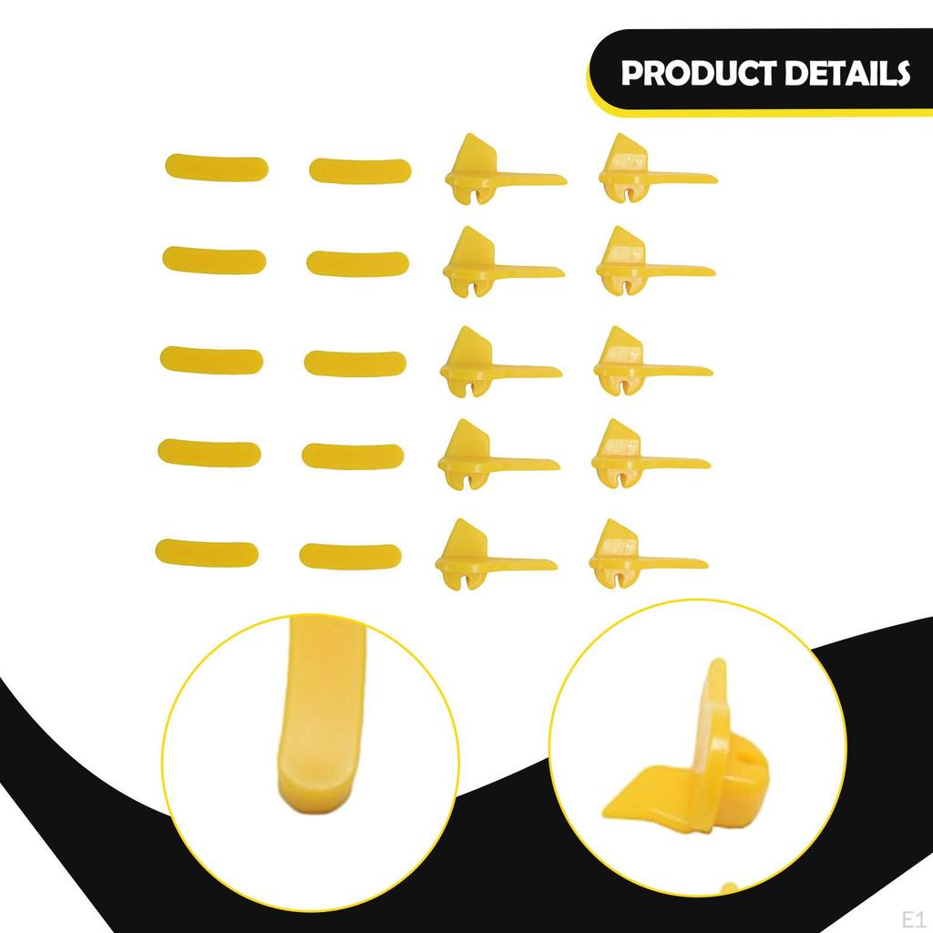 10 Pairs of Tire Changer Duckhead Inserts Rim Protector Adapters Yellow Easy to Install for