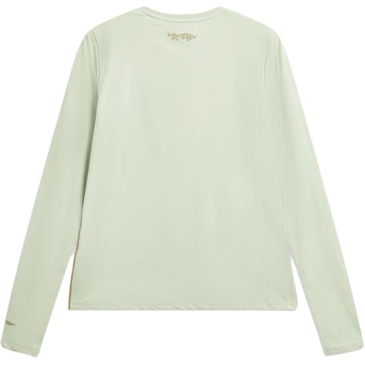 Li Ning Outdoor CF Letter Minimalist Versatile Casual Long Sleeve T-Shirt Women tops ATLW052-7