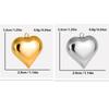 2pcs Different Size Love Pendant Smooth Heart Stainless Steel Charms For Jewelry Making Bulk Diy Earrings Keychain Girl Pendants