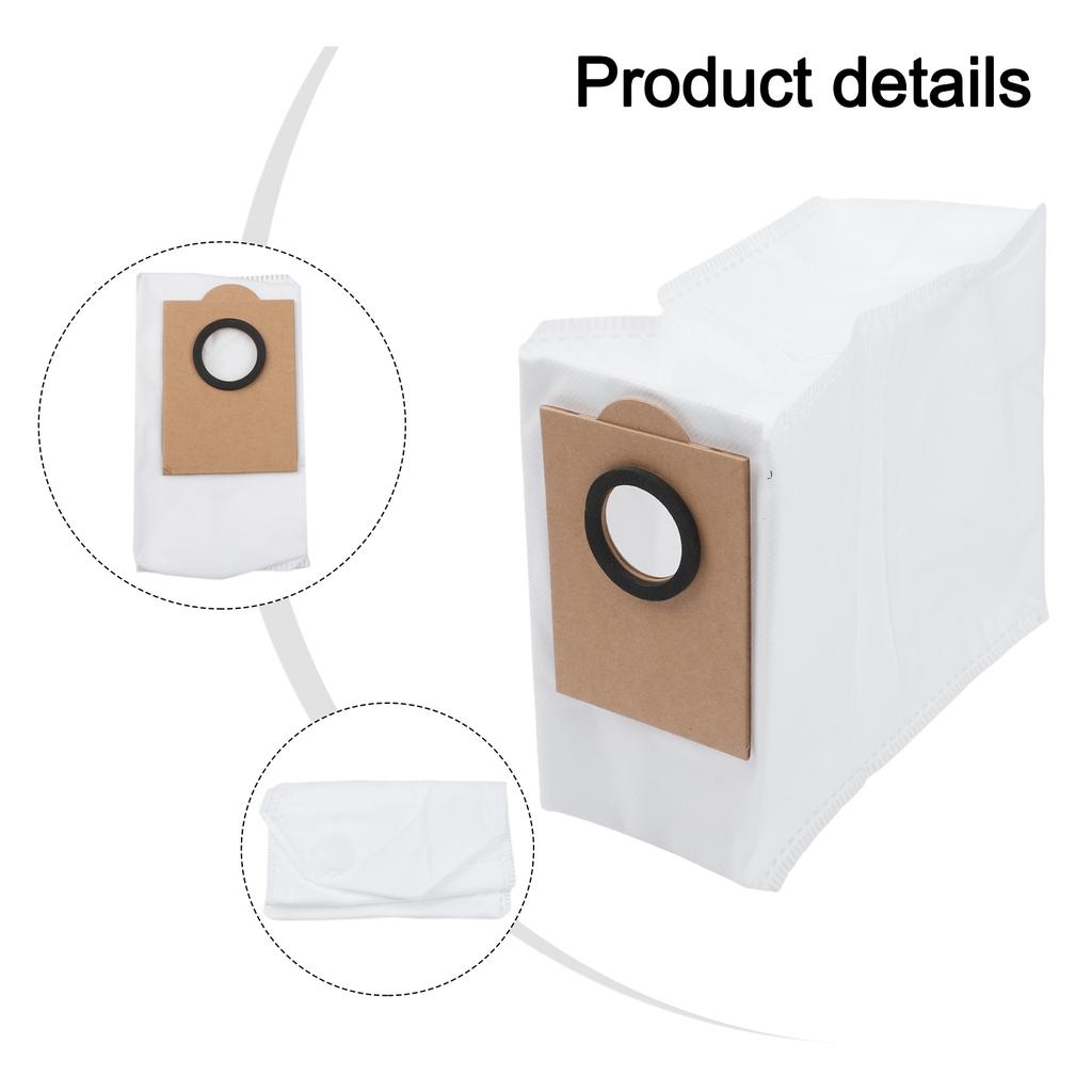 4 Microfiber Floor Mop Cloths and 6 Dust Collection Bags for LEFANT For M3 and For M3 For Gen2 Robot Vacuum Cleaner