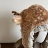 Performance Costume Reindeer Furry Boots Socks Cover Leg Warmers Ear Protection Lace Winter Hat