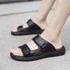 New Men Slippers Black Platform Slip On Massage Sandals Home Light Slippers Summer Citywalk Beach Holiday Sandal Shoes Sandalias