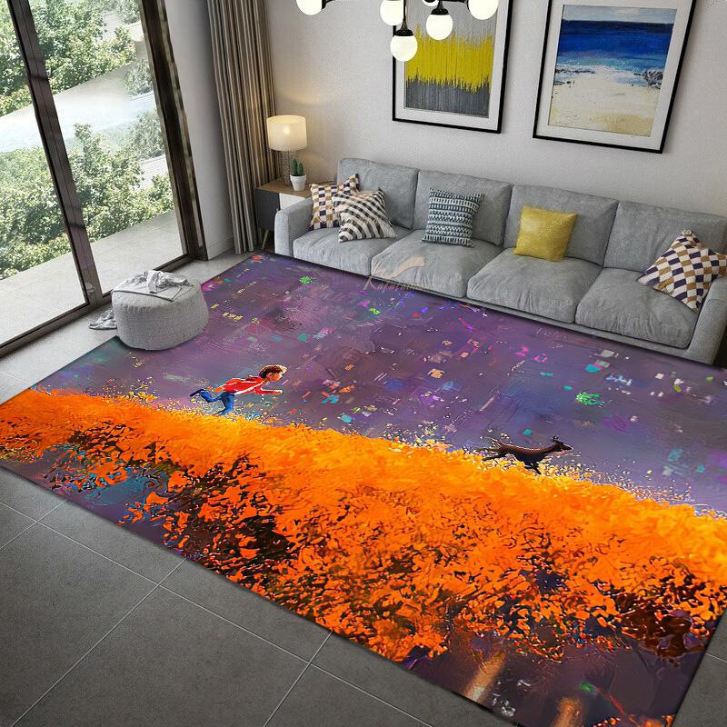 Coco Miguel Héctor anime Carpet multi-size Carpet for Living Room Bedroom Kid's Room Home Decor Area Rug Non-slip Mat Sofa Mat