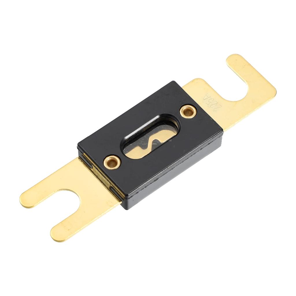 X AUTOHAUX ANL Fuse Gold Tone Plated 225A Universal Inverter for Auto Vehicle Truck Audio 9pcs