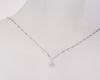 and My Jewelry Platinum Diamond Pendant Necklace Carat Single Stone Design [Your Box] - 0.15 [April Birthstone] [Gift Wrapped]