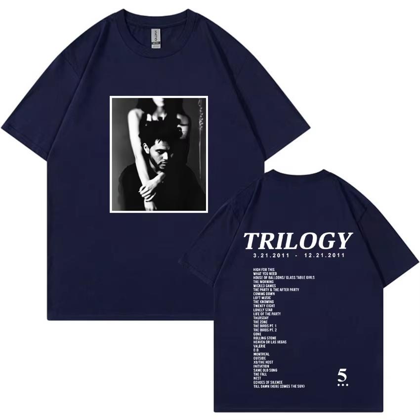 2026 The Weeknd Trilogy Music Album T Shirt Mens Fashion Tee Shirt Unisex Casual Aesthetic Short Sleeve Tshirt Streetwear