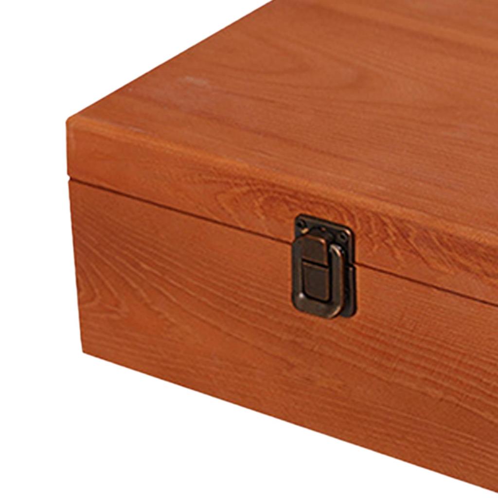 Drewniane Pudełko do Przechowywania Rustykalny Styl Vintage z Wiekiem na Zawiasach Pudełko na Pamiątki Organizer na Drobiazgi Dekoracja Domu Rękodzieło Sztuka Hobby