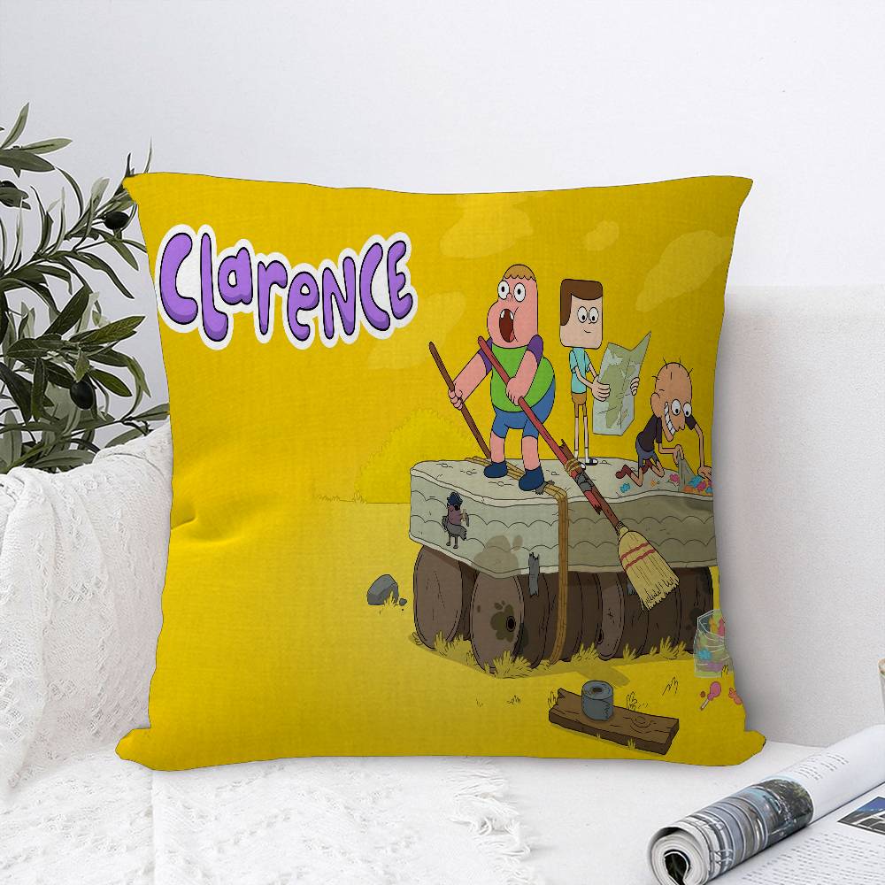 Classic Cartoon C-Clarence TV Cushion Cover Inches Farmhouse Decor Home Throw Pillow Covers For Couch Decorations