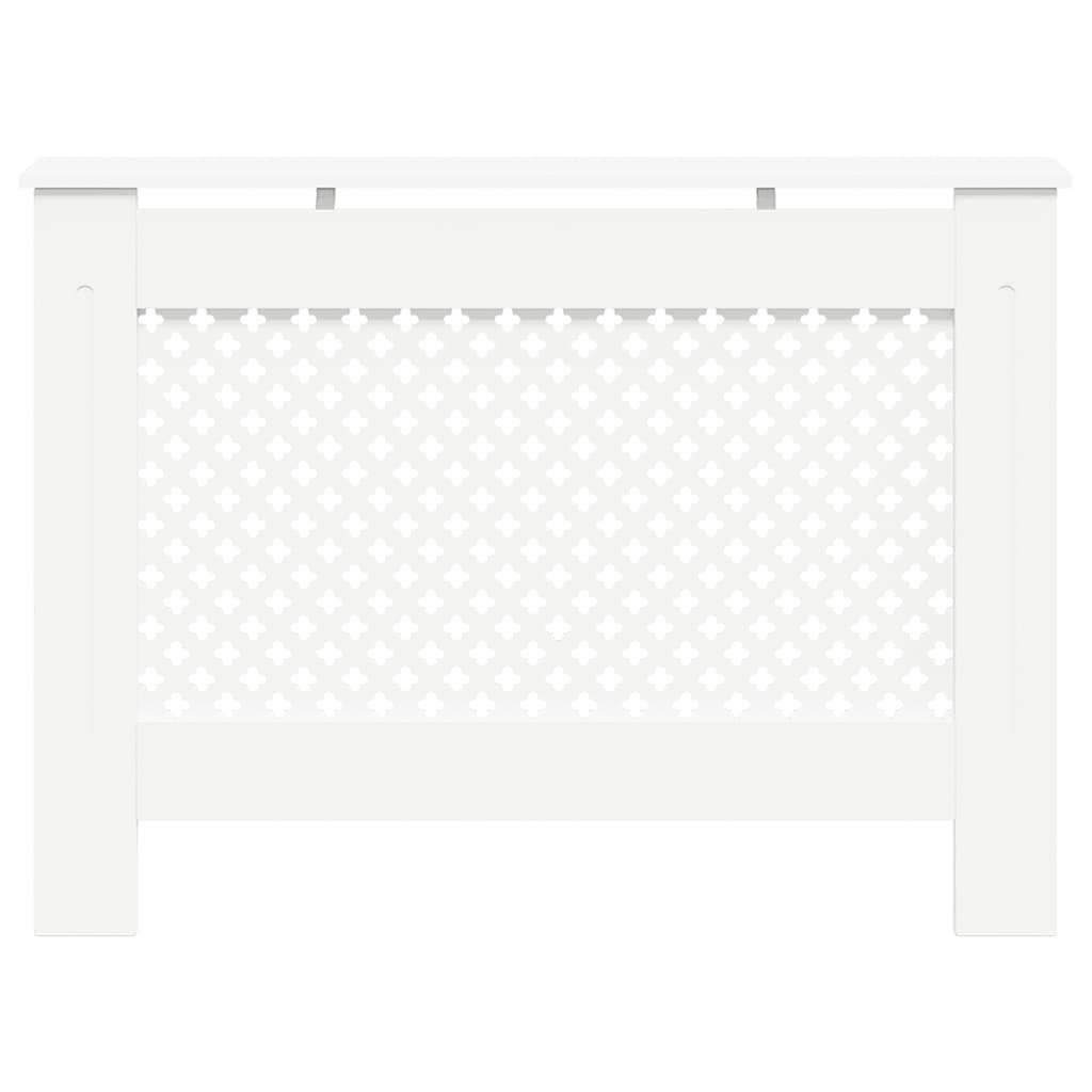 vidaXL Radiator Covers 2 Pcs. White 112×19×81.5 Cm MDF