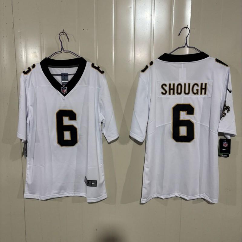 2026 NFL St. Saints 6 Shough Maglia da Calcio Ricamata Uomo Donna