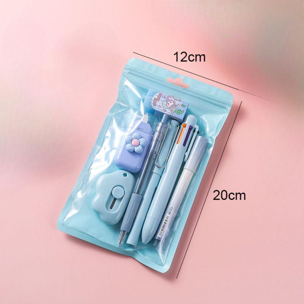1set 7-in-1 Schreibwaren Set Geburtstag Präsentieren Zurück Zu Schule Geschenk Korrektur Band Studenten Preis Schule Büro Kugelschreiber Studenten
