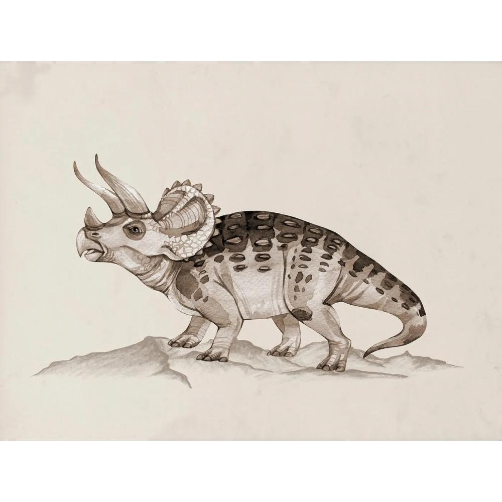 Vintage Dinosaur Chart Posters Extinct Animals Science Educational Prints Canvas Painting Wall Art Pictures Home Boy Room Decor