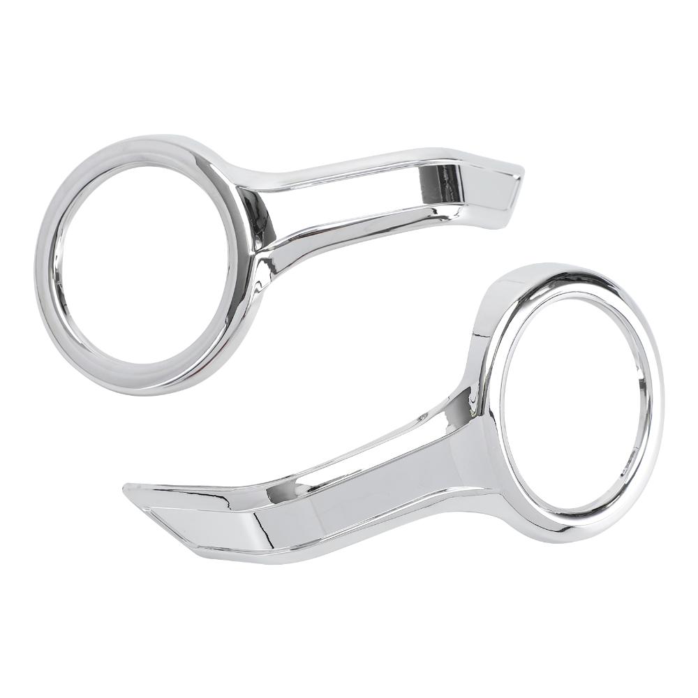 Chrome Fog Light Trim Rings Case for HONDA Goldwing GL1800 F6B 2018-2021