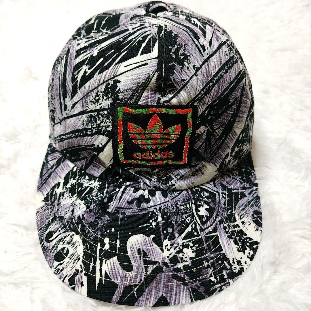 Used adidas Cap Multicolor 100% Polyester Trefoil 90s