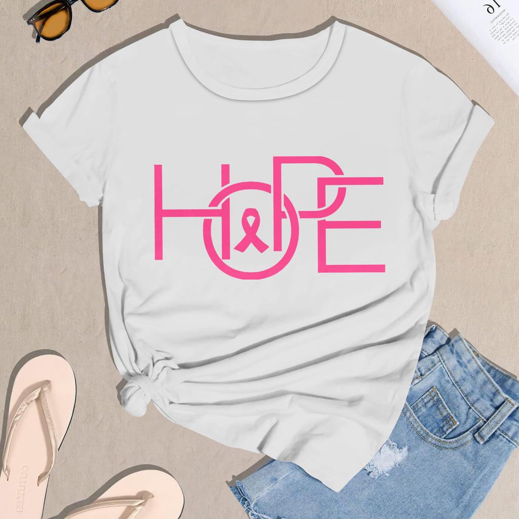 Women's Casual Halloween Breast Print T-Shirt Round Neck Pullover Short Sleeve Top