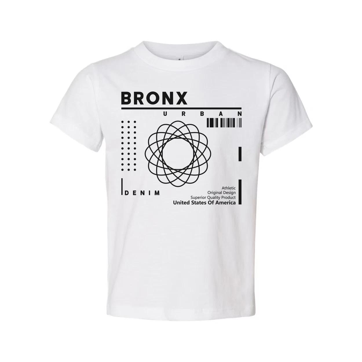Bronx Urban Graphic T Shirt With Abstract Atomic Circle Design Unisex Tee Appare 2XL