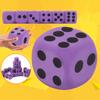 Dice Block Toy Super Soft Waterproof Highly Elastic Wear Resistant Non-Fading Anxiety Relief Purple Color Specialty Giant EVA Foam Playing