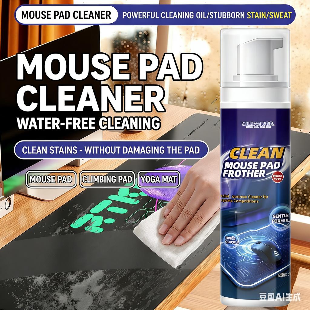 Mouse pad cleaner, student desk pad cleaning and decontamination, home data cable, keyboard, gaming mouse dry cleaner