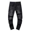 Jeans de Hombre Rectos con Parches Desgastados Estilo Vintage High Street Pantalones Casuales