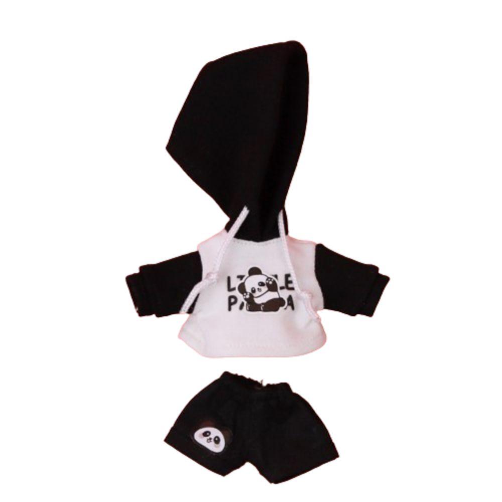 Casual Wear OB11 Doll Hoodie Set Bear Pattern Hippop Shorts Set Doll Sweatshirt Set  Bjd 1/12