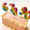 Large Rainbow Laser Number Balloons and Candles for Birthday Cakes and Party Decorations