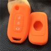 Siliconen Auto Sleutel Auto Hoesje Cover voor Renault Kadjar 3 Knops Klapbare Sleutel Hoesje Cover Shell