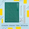 A2/A3/A4 Double-Sided Cutting Mat for Desktop Protection and Crafting - Ideal for Carving, Eraser Stamping, and Paper Cutting.
