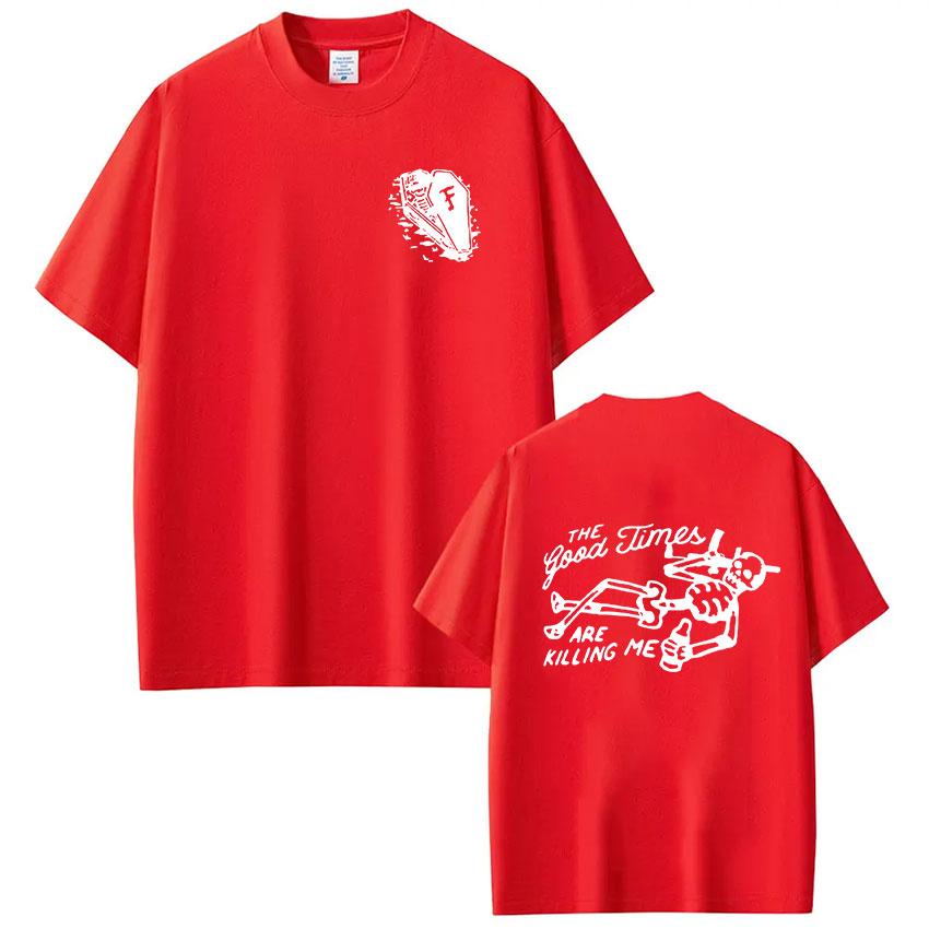 

Forward Observations Group Skeleton Fog Tshirts Unisexs Women Clothing Fashion Oversized Casual Y2K Short Sleeve Top Streetwear 2XL