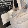 Quilted large capacity tote bag women's shoulder handbag
