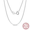 Collana a maglie di bambù in argento sterling s925 di Shunda Jewelry per donna