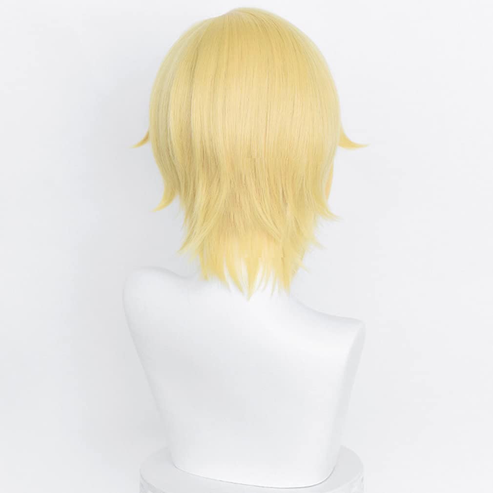 LAOBAO Cosplay Wig - Nito Nazuna - Heat Resistant, Blonde Bob Wig for Costumes, Parties, Halloween, School Festivals, Events (Nito Nazuna)