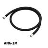AN6 AN8 AN10 1M 3M Braided PTFE E85 Fuel Hose Oil Gas Cooler Hose Line Pipe Tube Outside 304 Stainless Steel Braided Ide