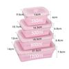 Silicone Collapsible Food Storage Containers with Lids Silicone Lunch Box Bento Box Kitchen Pantry Microwave Freezer Safe