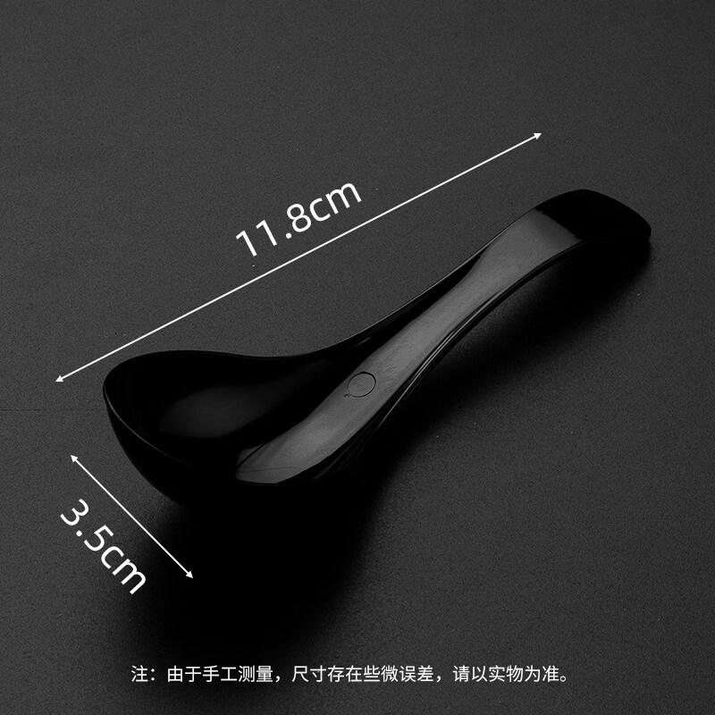 ZISIZ Disposable Plastic Crystal Spoon
