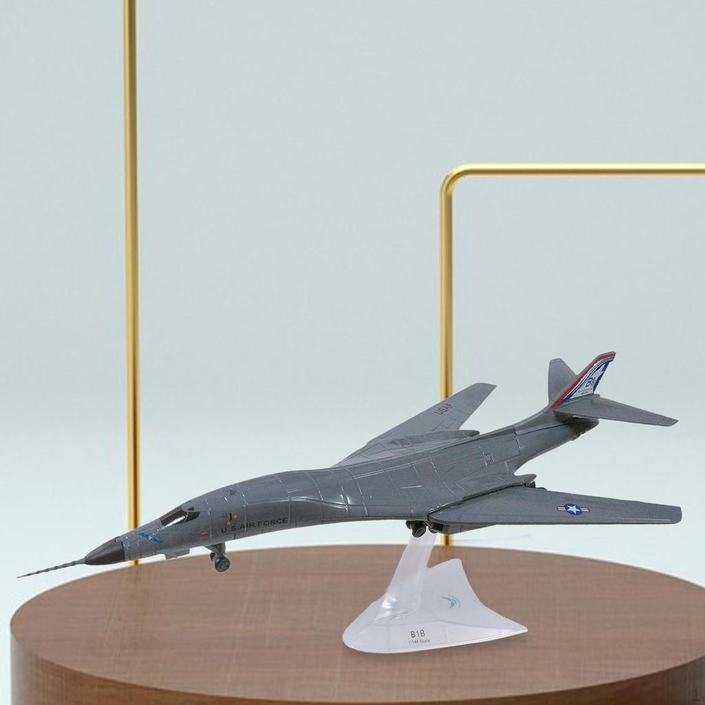 1/144 Diecast Alloy Aircraft Model with Stand, Decorative Plane for Home and Cafe