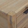 Nightstands with Drawers Set of 2 40 X 30 X 48 Cm Solid Acacia Wood