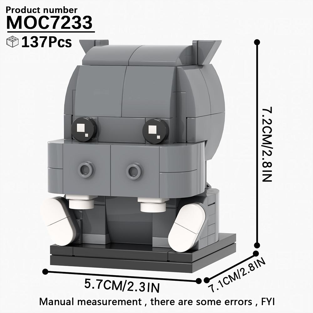 MOOXI Animal Series MOC Brick Panda Tiger Cat BrickHeaded Ser Model Adultes Building Block Kids Education Toys For Children Gift