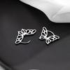 New 1 Pair Silver Plated Butterfly Earrings for Women Trendy Female Party Jewelry Gift Girls