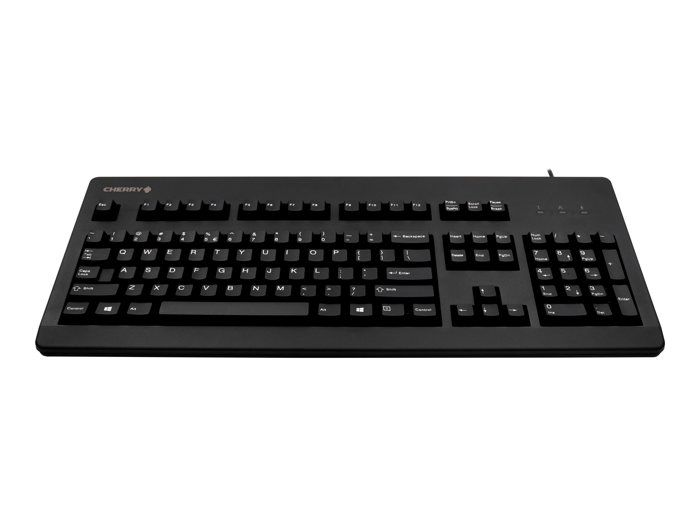 Clavier CHERRY G80-3000LPCEU-2 USB - QWERTY - Noir - Technologie Cherry MX