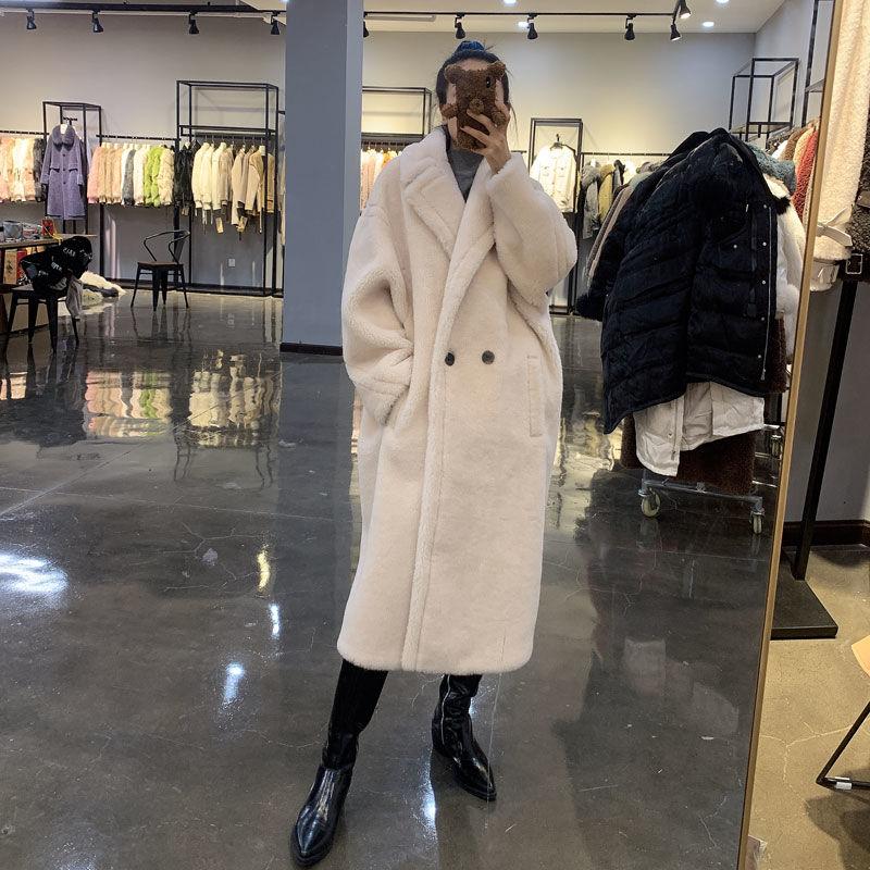 Long Jacket Women Winter Thick Warm Oversized Chunky Outerwear Female Faux Fur Coats